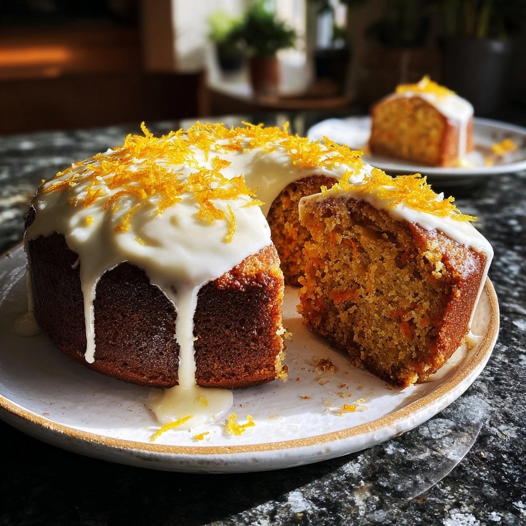 Karottenkuchen Mit Orangen Saft