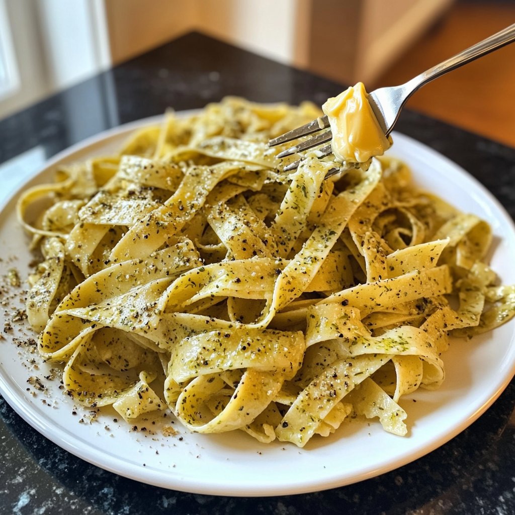 Tagliatelle mit Kräuterbutter