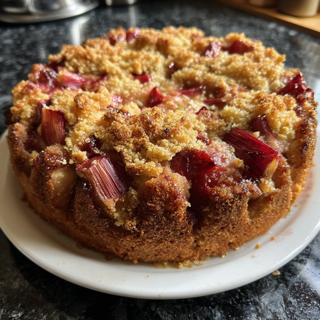 Streuselkuchen Mit Rhabarber