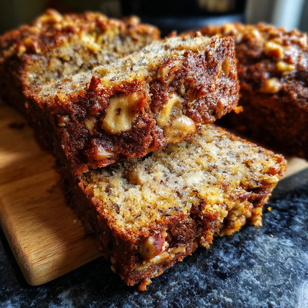 Bananenbrot mit Haselnüssen