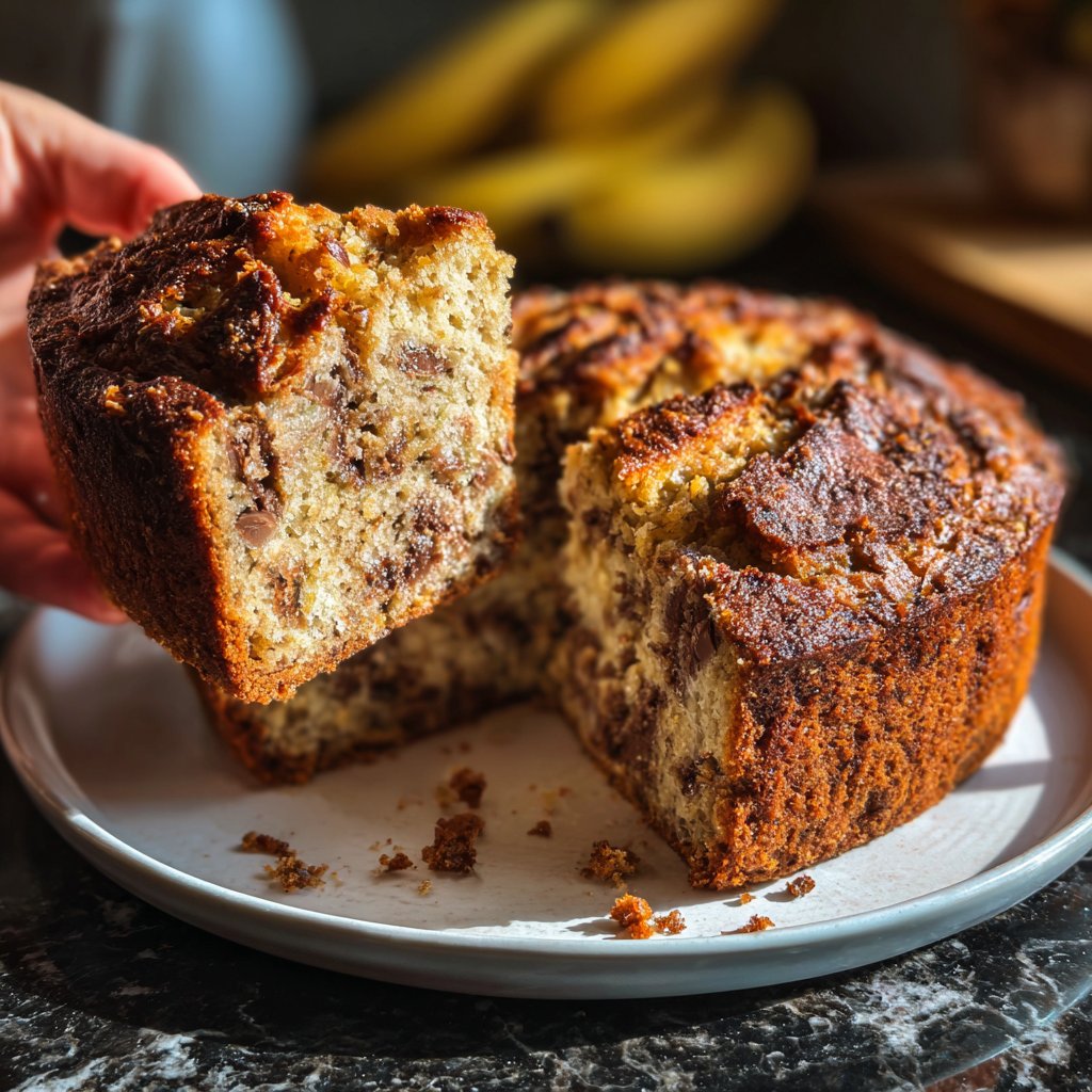 Bananenkuchen mit Schokostückchen
