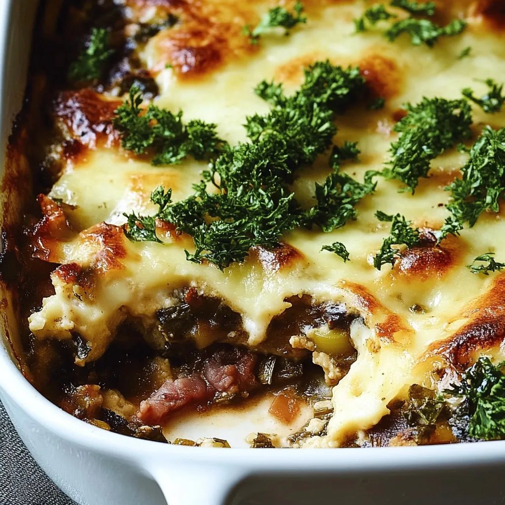 Linsen-Grünkohl-Moussaka