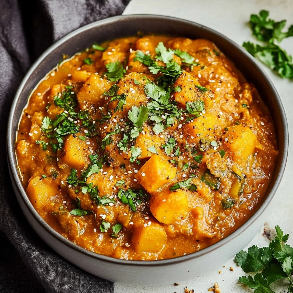 Veganes Butternut-Kürbis-Curry