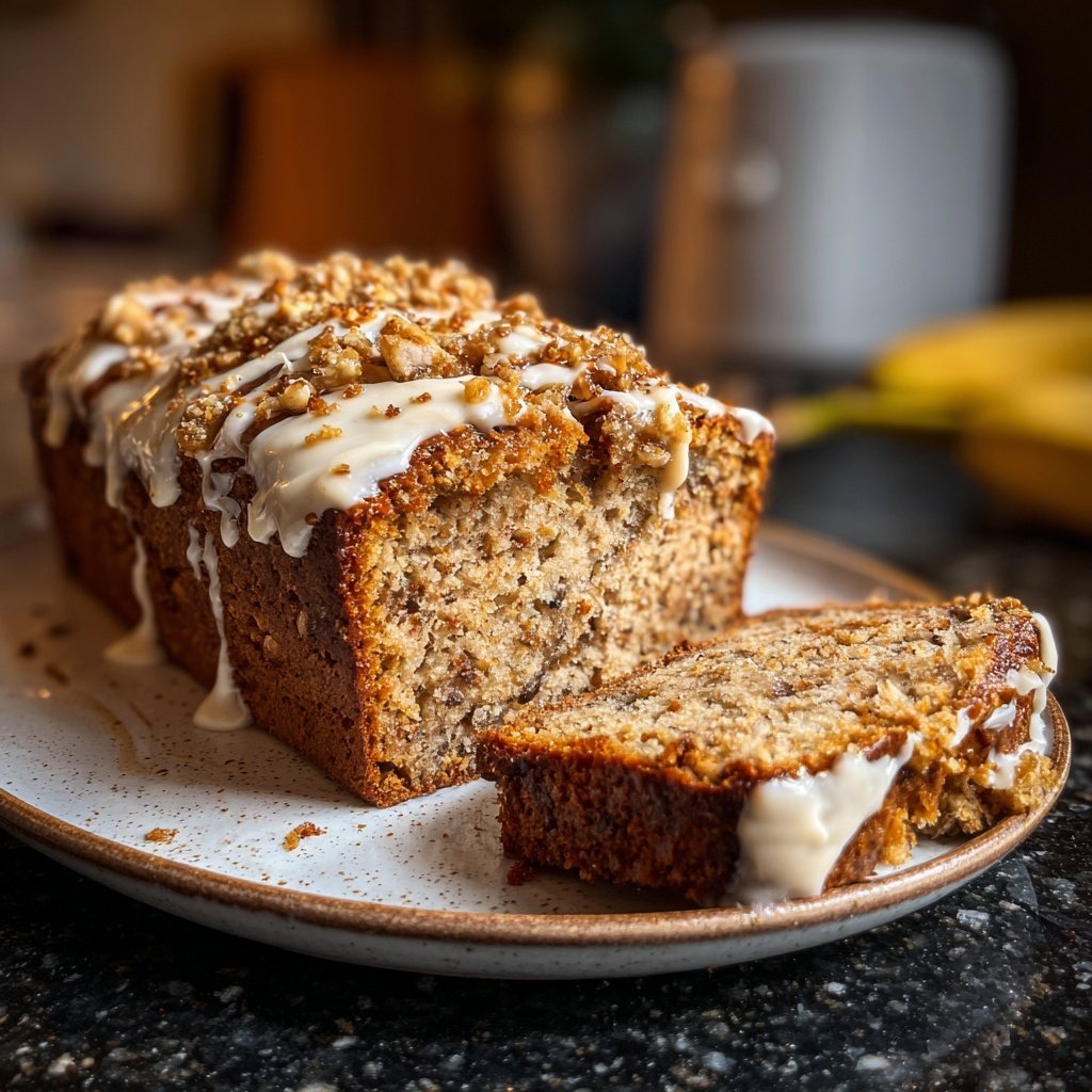 Bananenbrot mit Vanille und Joghurt