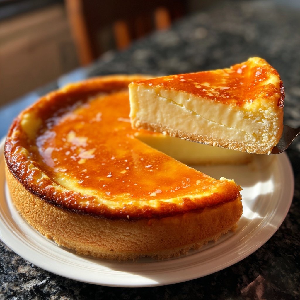 Käsekuchen mit Vanillepudding