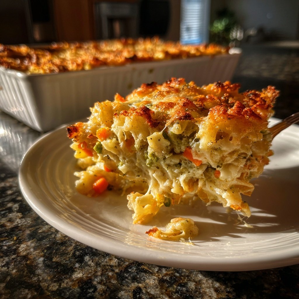 Nudelauflauf cremig vegetarisch