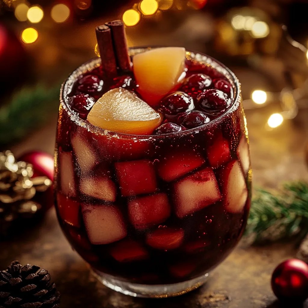Alkoholfreier Weihnachtssangria