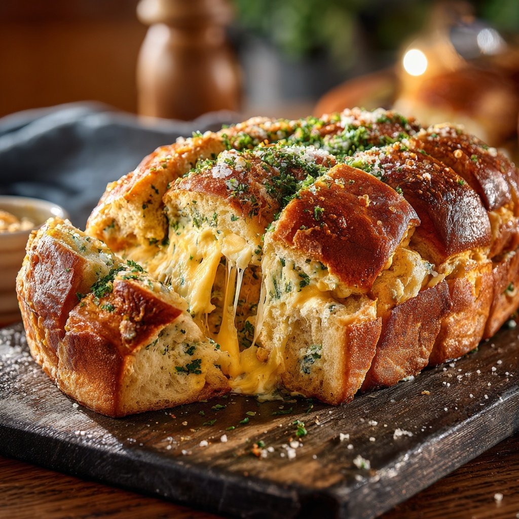 Zupfbrot Mit Kräuterquark Füllung