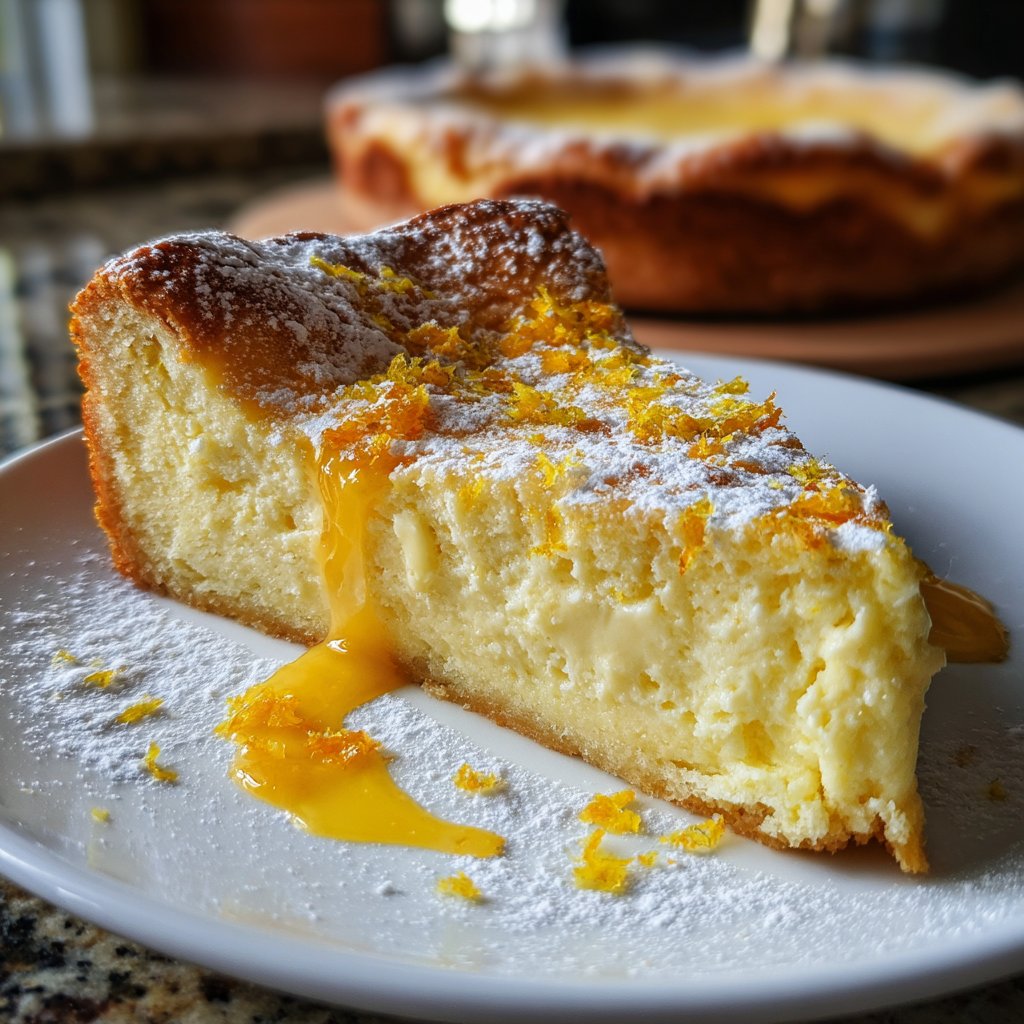 Käsekuchen mit Orangenaroma