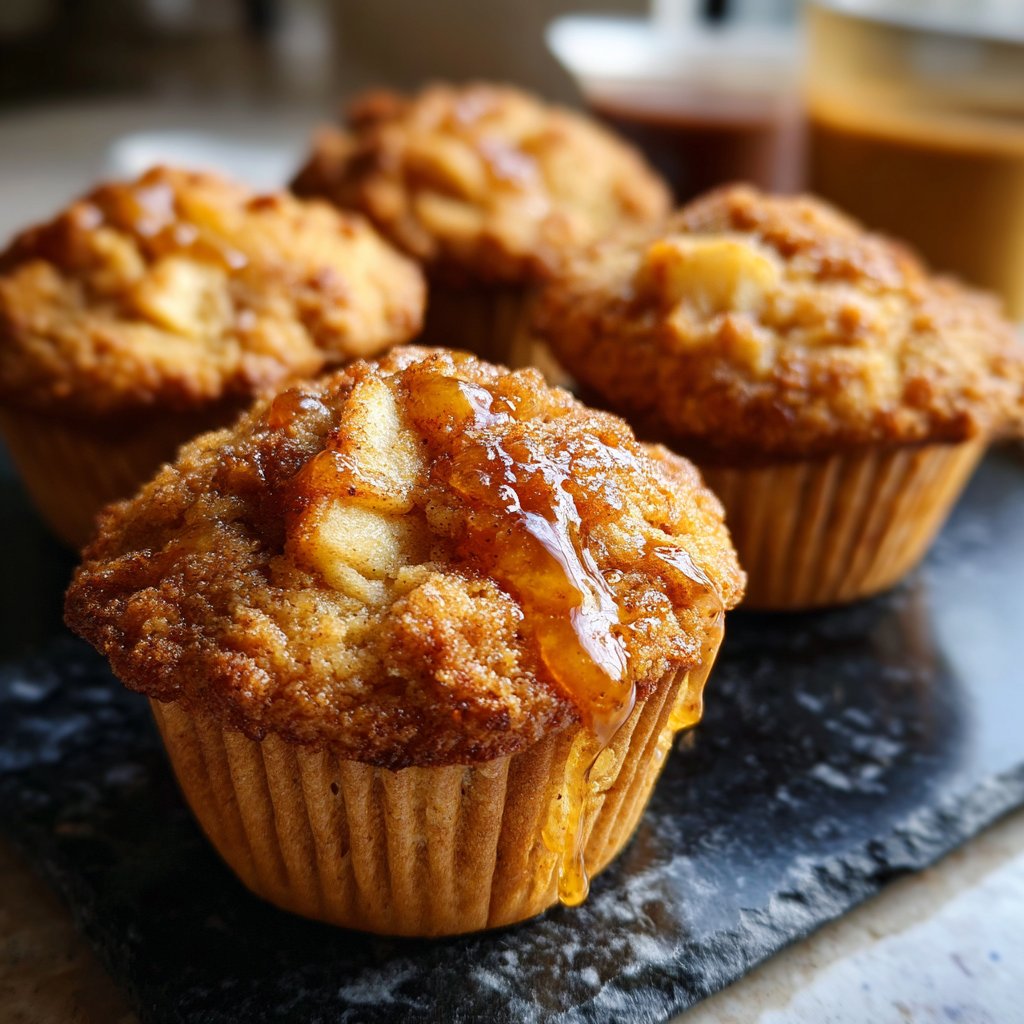 Muffins mit Apfelmus